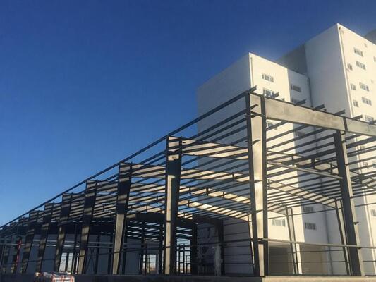 kualitas Murah Ekonomi Hot-digelinding Struktur Baja Gudang Logam Prefabrikasi pabrik