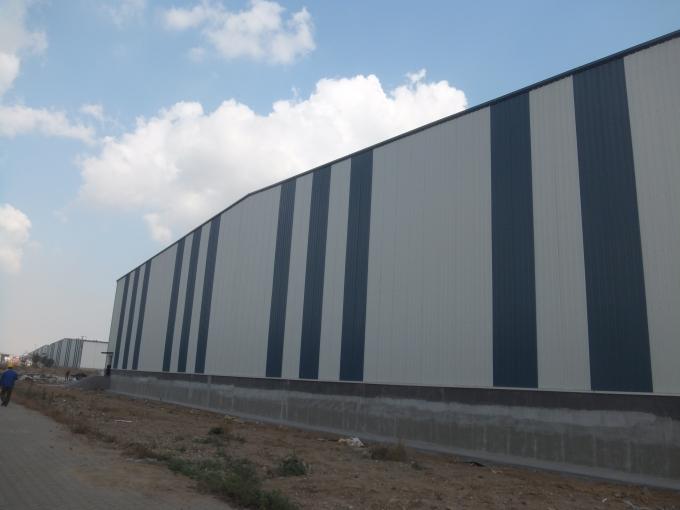 Struktur Baja Prefabrikasi Kekuatan Tinggi Struktur Baja Ringan Gudang 0