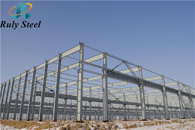 Metal Prefab Steel Struktur Pabrikasi Untuk Gedung Gudang 2