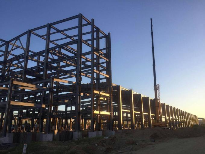 Bangunan Struktur Baja Prefabrikasi Gedung Gudang Lokakarya Konstruksi Metal Prefabrikasi Industri H Bagian Balok 2