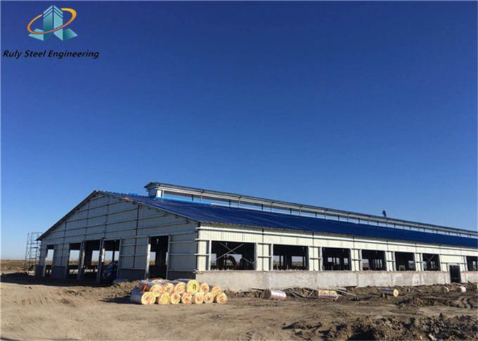 Struktur Baja Prefabrikasi Bangunan Bahan Konstruksi Gudang Lokakarya Kerangka Logam Prefabrikasi Gudang Dingin 0
