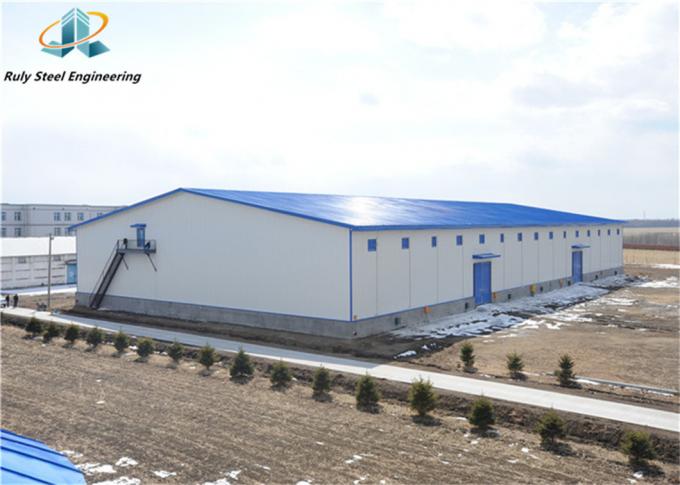 Bangunan Struktur Baja Prefabrikasi Gedung Gudang Lokakarya Konstruksi Metal Prefabrikasi Industri H Bagian Balok 0