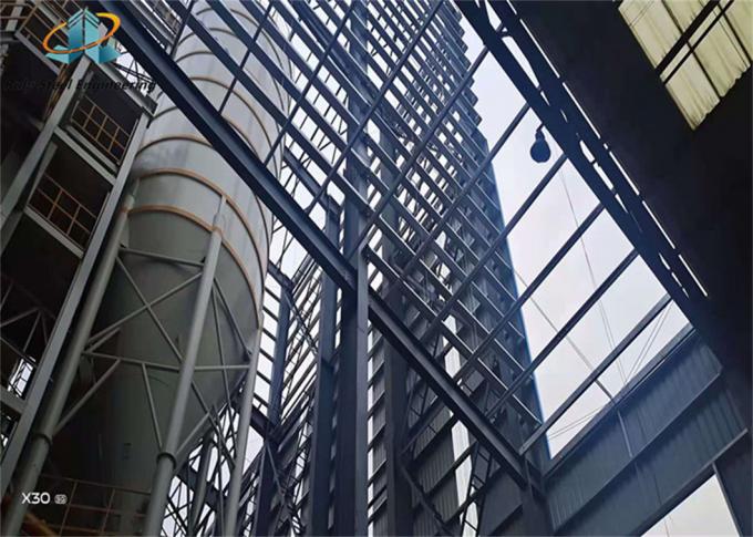 Konstruksi Pre-engineered Prefabricated Customized Steel Structure Bangunan dengan Parapet Wall Workshop 0