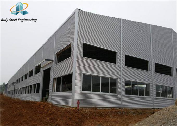 Struktur Baja Prefab yang Disesuaikan Bangunan Bahan Konstruksi Gudang Lokakarya Hanger Cold Storage Bangunan Prefab 0